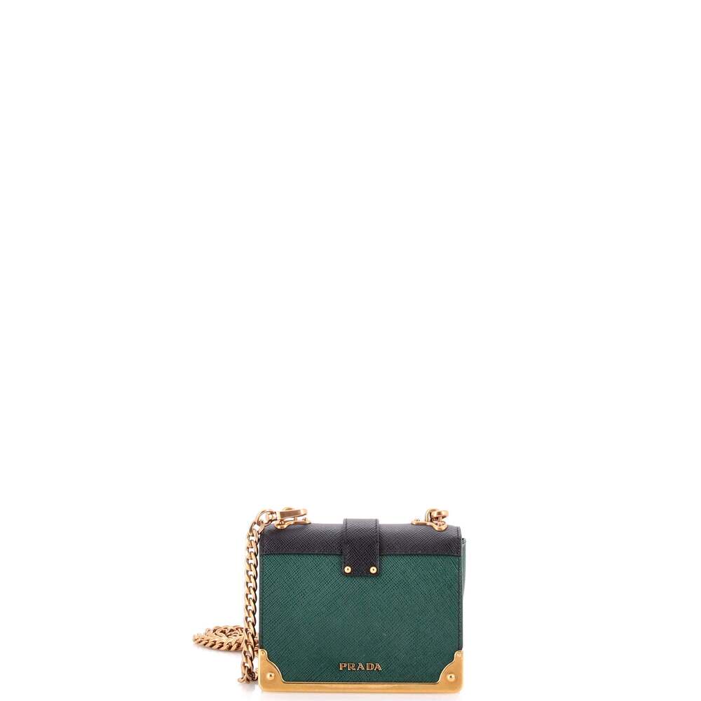 Prada Cahier Crossbody Bag Embellished #269581P10B - Picture 3 of 6